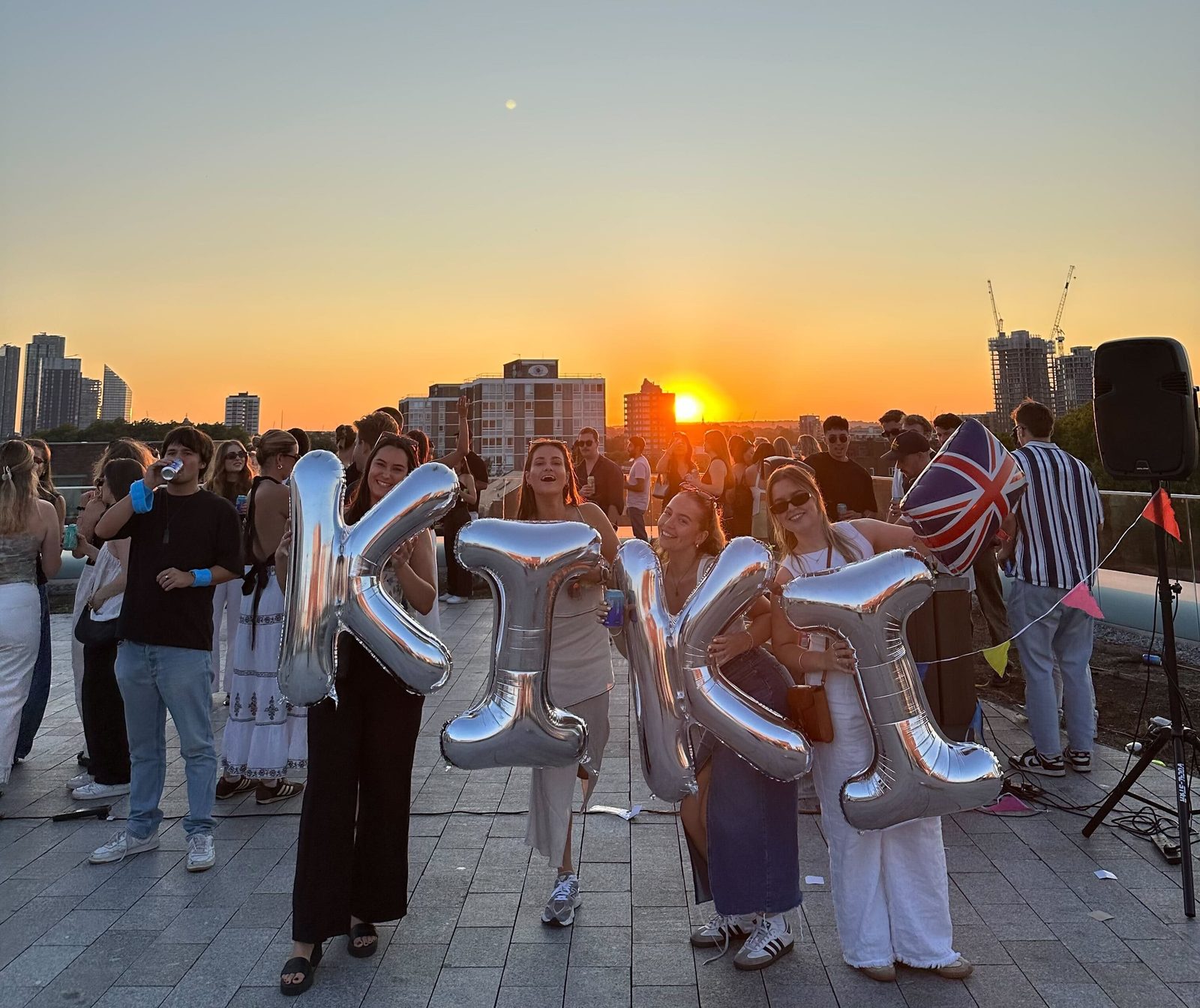 A Kiki member event in London at sunset